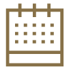 Gold Calendar Icon