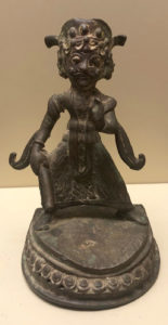 Crowned Man with Moustache and Staff Upton Lotus Plinth-image